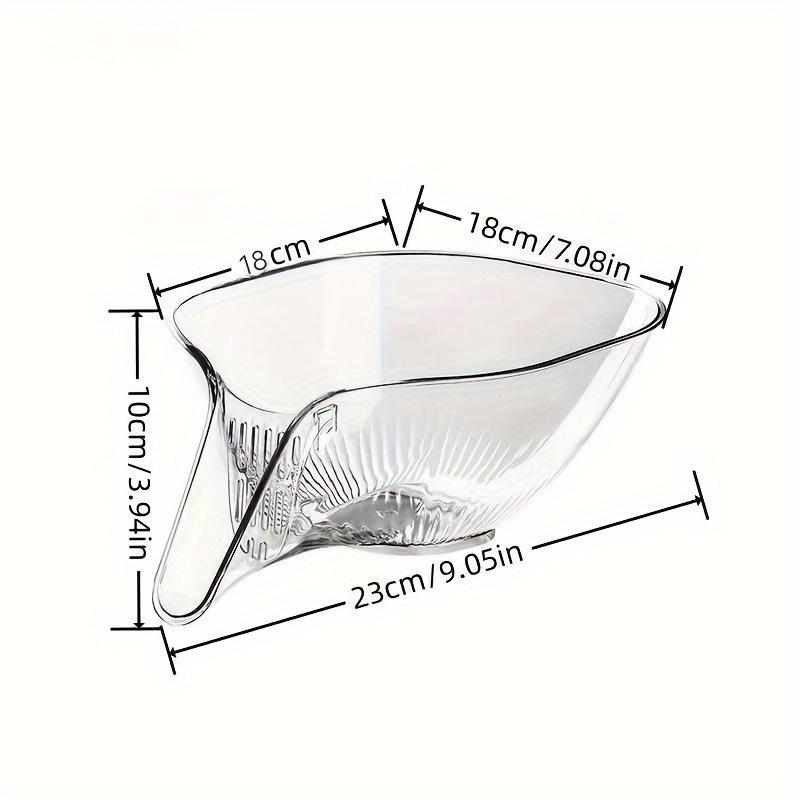 Draining Basket, Multi-functional Plastic Draining Bowl, Household Kitchen Food Draining Device, Vegetable Washing Basin, Fruit Plate, Vegetable Multi-functional Draining Basket / Gray