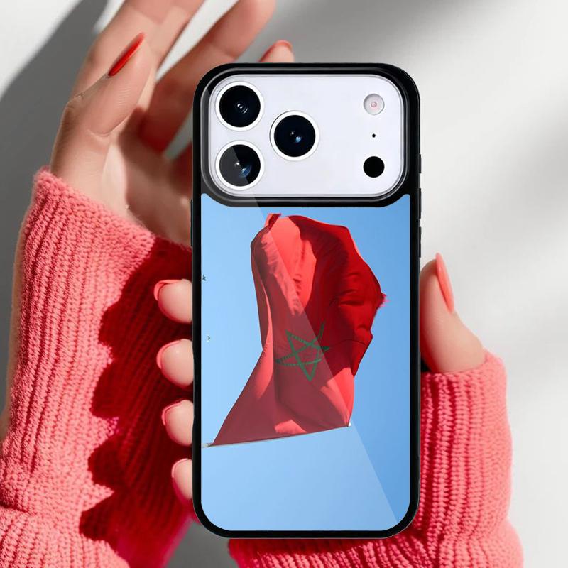 Maroc Morocco Flag Coat Of Arms Phone Case for iPhone 17 16 15 14 13 Pro Max Back Cover for 12 11 Pro Coque