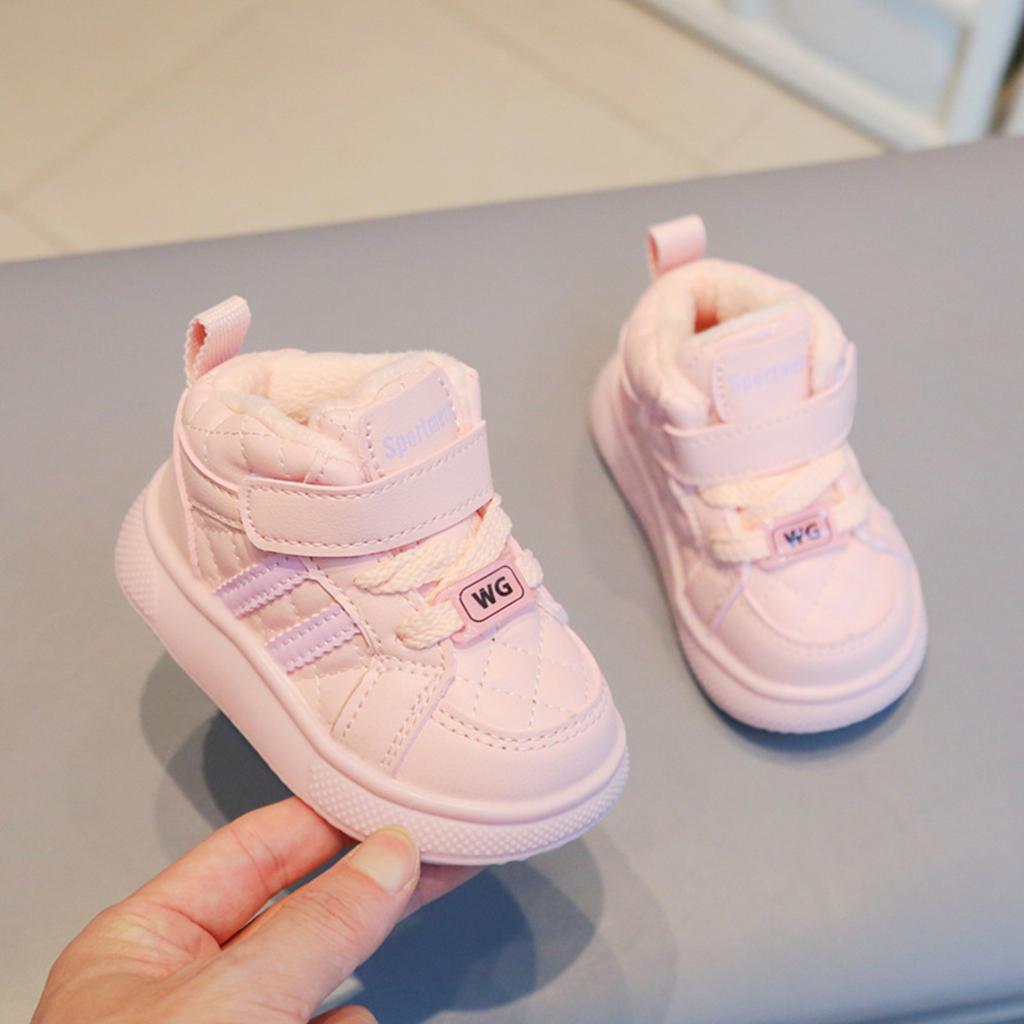 Boys And Girls Short Boots Children's Toddler Shoes Plus Velvet Warm Children's Shoes