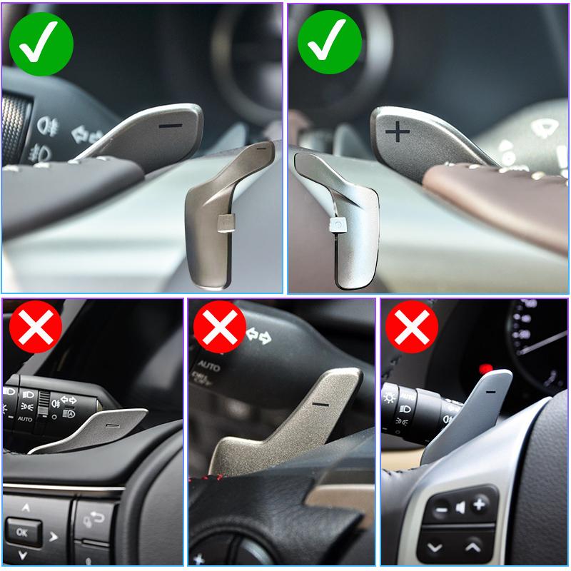 Alloy Shifter Paddles For Lexus GS 250 GS350 2011-2020 LM 300 LM500 RX 350 2015-2021 Car Steering Wheel Shift Paddle Interior