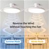 Modern LED Ceiling Fan Light Remote Control For Bedroom Study Kitchen Living Room Dining Room Illumination Fixture Home Decor