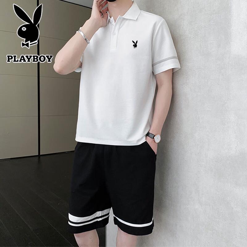 PLAYBOY Herren Sommer Polo & Shorts Set