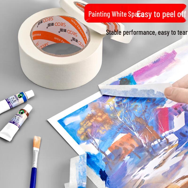 Sitoo White No-Residue Washi Masking Tape