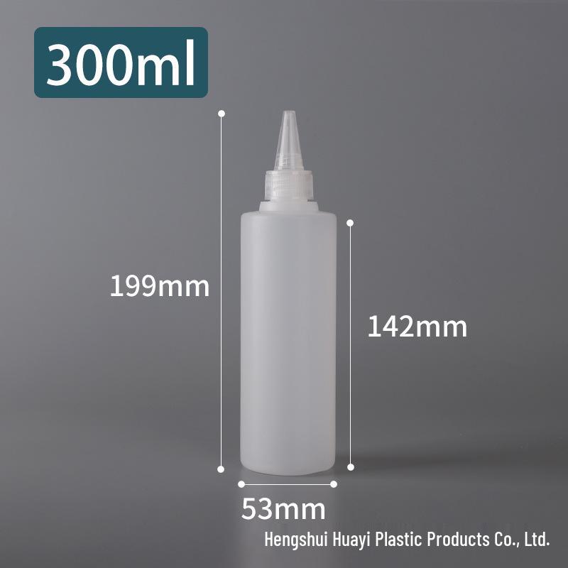 PE Dropper Bottle with Pointed Mouth for Glue and Pigment Dispensing