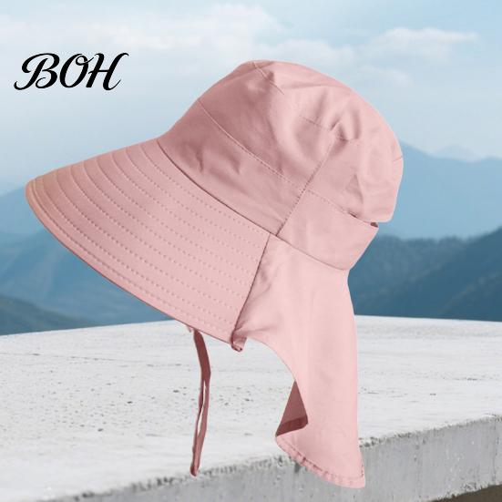 Atmungsaktiver Polyester-Sonnenhut für Damen mit Nackenschutz, breiter Krempe, faltbar, UV-Schutz, Strandhut, für Reisen, Wandern, Pendeln, leichte Sommer-