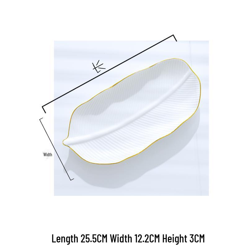 Nordic Gold Rim Steak Knife & Fork Plate Set - Western Dining & Breakfast Tableware