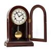 Mechanical Desk Clock Vintage Table Clocks Solid Wood Desktop Decoration Clock Upper Chord Spring Time Reporting Pendulum Clocks