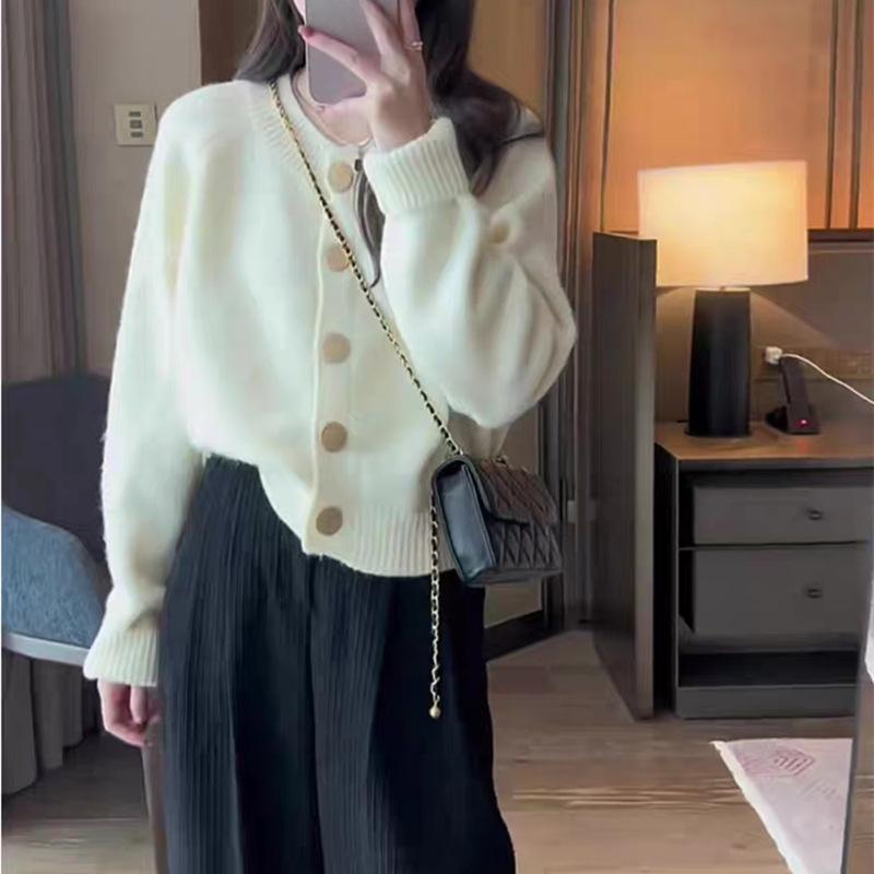 DAFIFY Damenmode, lässig, Herbst/Winter, einfarbig, mit Druck, lange Ärmel, O-Ausschnitt