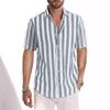 Bedrukte Overhemden Heren Hawaïaanse Overhemden Heren Vakantie Blouses Revers Overhemd Herenkleding
