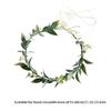 Kvinnlig Blomsterkrans Blommig Huvudbonad Festival Bröllop Hårkrans Fest Bladblomma Krans Blommig Armband