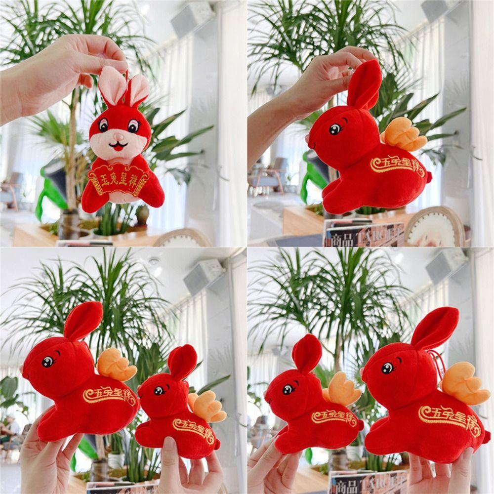 Zodiac Rabbit Plush Toys Natal Year Auspicious Doll Year Of The Rabbit Mascot Rabbit Plush Pendant