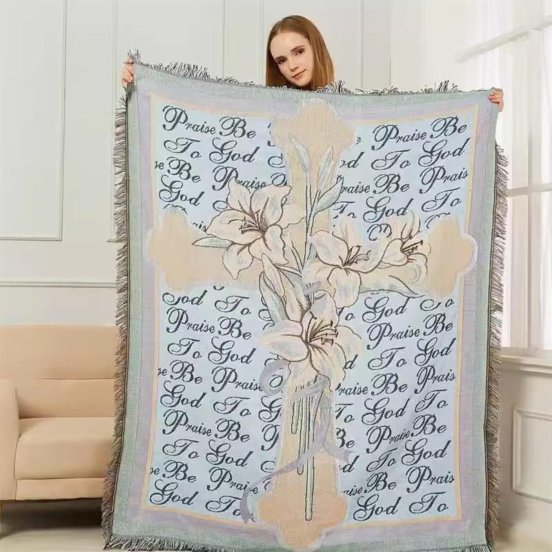 Prayer Shawl High Quality Jewish Talit Prayer Shawl and Tallit Mat 130 X 160CM синий