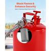 VEVOR Safety Gas Can, 19 L Type II Red Safety Can for Gasoline with Stainless Steel Flame Arrester, Self-Closing Lid, and Flexible Metal Spout