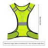High Visibility Running Vest Breathable Night Work Safety Vest Lightweight Adjustable for Men Women Outdoor Night Riding