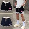 Slamball European and American High Street Letter Print Straight Casual Shorts for Men Ins Summer Trendy Versatile Five-Point Shorts