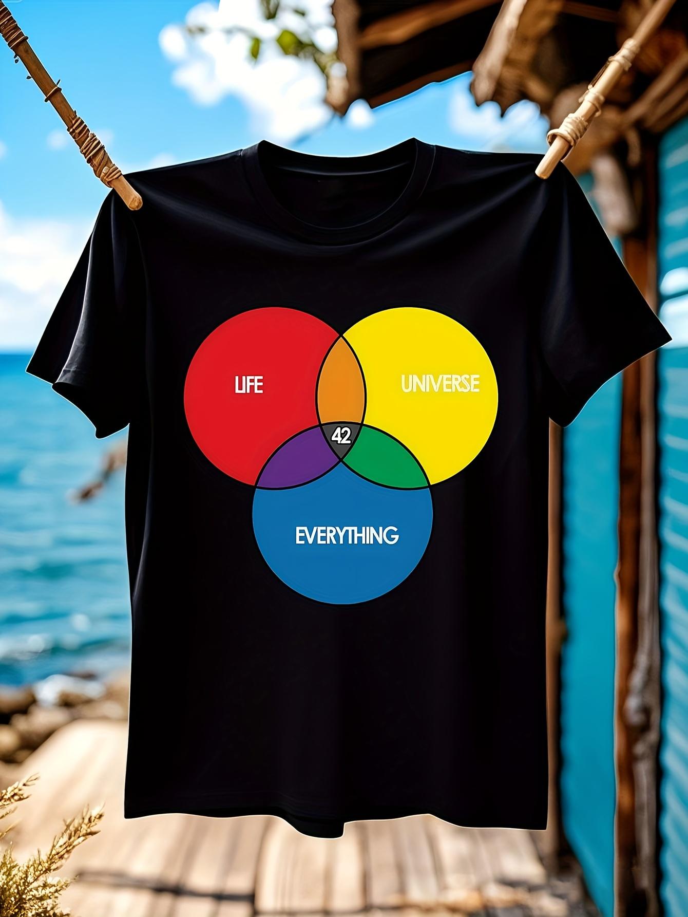 Graphic Tshirt Graphic Tshirt - Life Universe Everything ... L