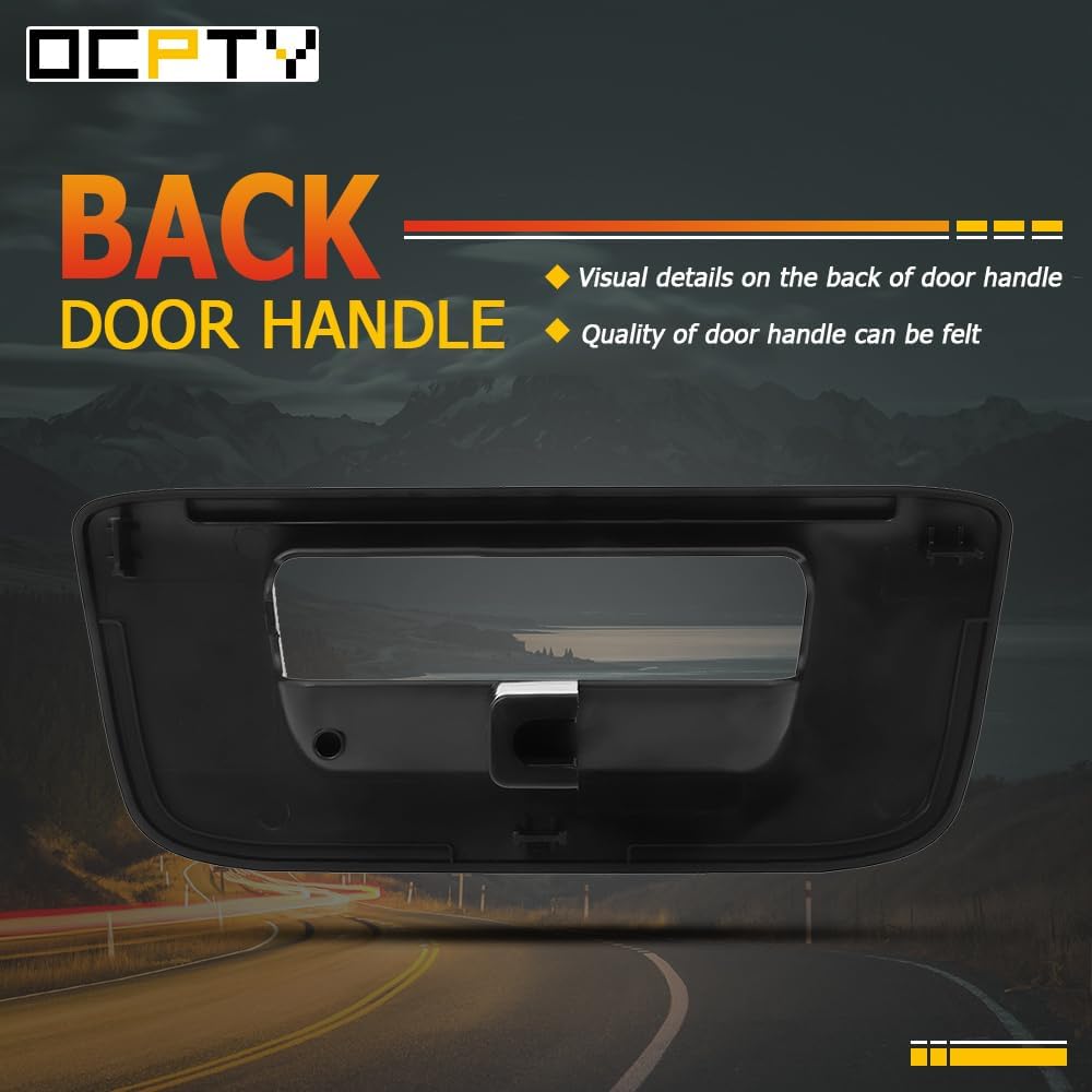 OCPTY Rear Tailgate Handle Back Trim Bezel Fit 2007-2013 for Chevrolet Silverado 1500 2007-2014 for Chevrolet Silverado 2500 3500 HD 2007-2013 for