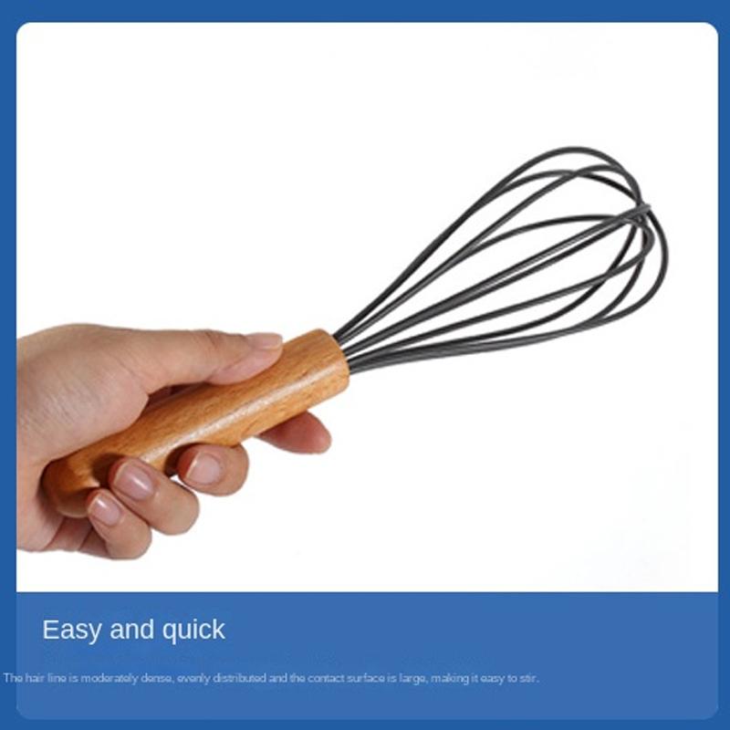A Stainless Steel Whisk Manual Automatic Rotating Milk Foam Stick Household Baking Egg White Flour Utensils Cooking Tools