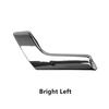 2pcs Left+Right Car Inner Door Handle Trim Bright Silver For Benz C W204 2007-14