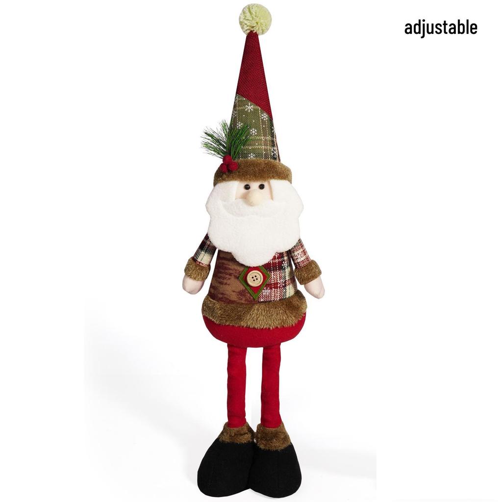 Christmas Telescopic Plush Toys: Santa Claus, Snowman & Reindeer Decorations