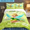 3PCS Tinker Sprite Bedding Set,Including 1pc Duvet Cover And 2pcs Pillowcases Perfect for Bedroom, Dormitory, Large Size Fan Christmas Gift