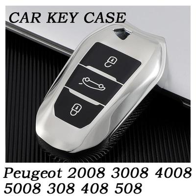 Luxusný obal na kľúč od auta pre Peugeot 2008 3008 4008 5008 308 408 508 prívesok na kľúče