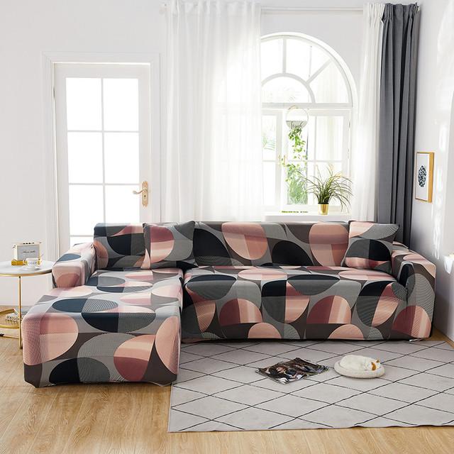 Elastic Slipcover Sofa Cover For Living Room All -Inclusive Slip -Resistant Sectional Corner Couch Cover Sofa Towel 1 2 3 4 -Seater for Home