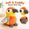 Electric plush toy parrot that gets angry, mimics speech and sings songs