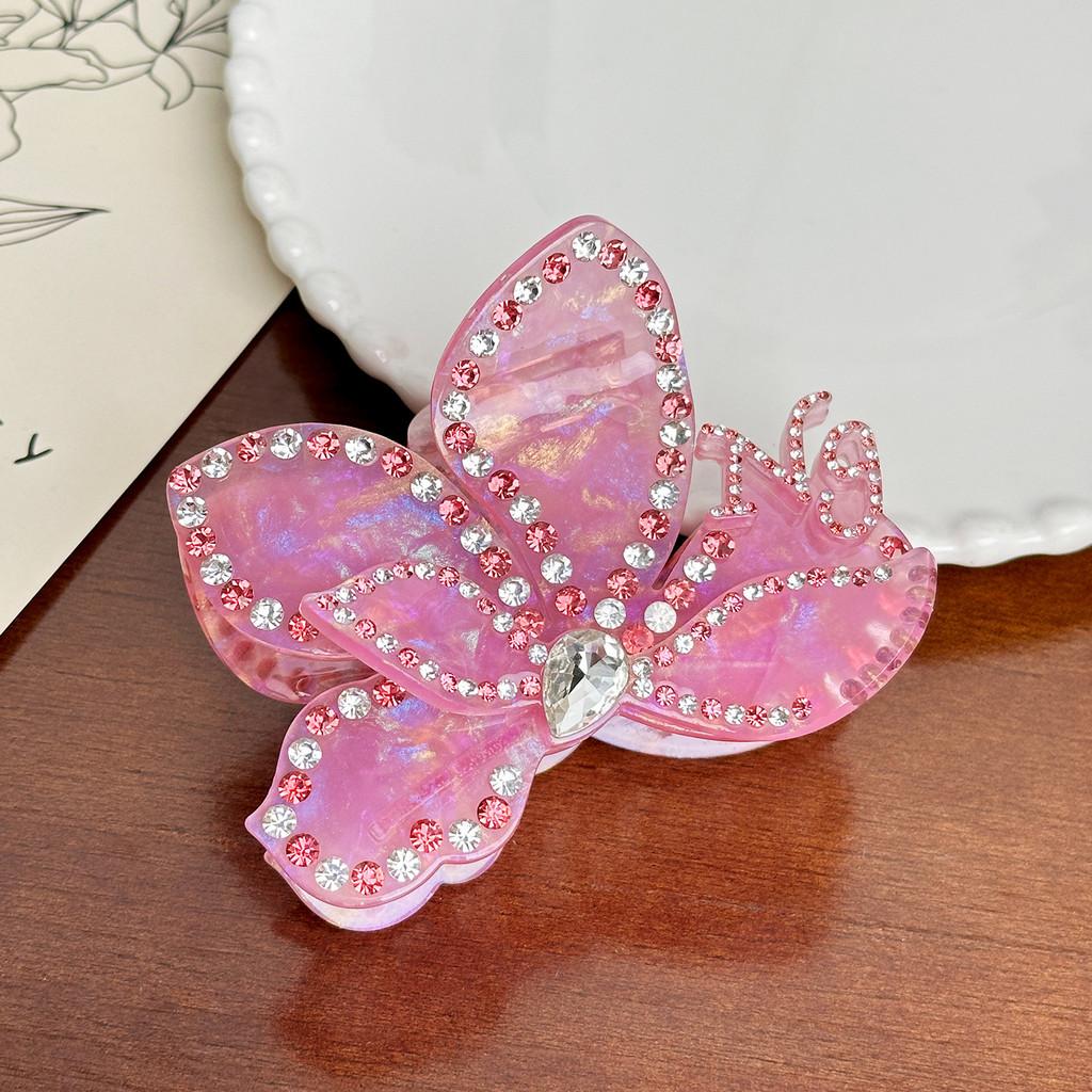 Chic Multi-color Floral Acetate Hair Claw Clips Perfect For Stylish Everyday Looks