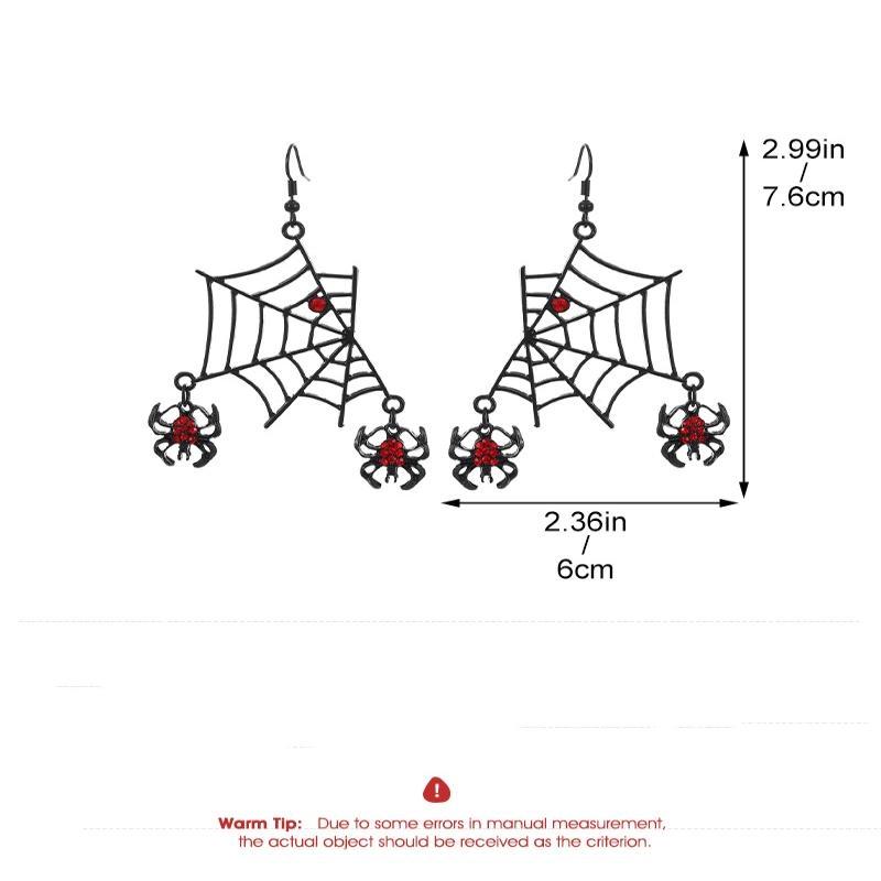 Gothic Vampire Bat Earrings For Women Vintage Red Water Drop Pendant Earring Halloween Pagan Witch Ear Jewelry Gift