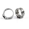 50pcs Hose Clamps Single Ear Stepless 4.7-23.5mm 304 Stainless Steel Hose Clamps Cinch Clamp Rings for Sealing Kinds of Hose