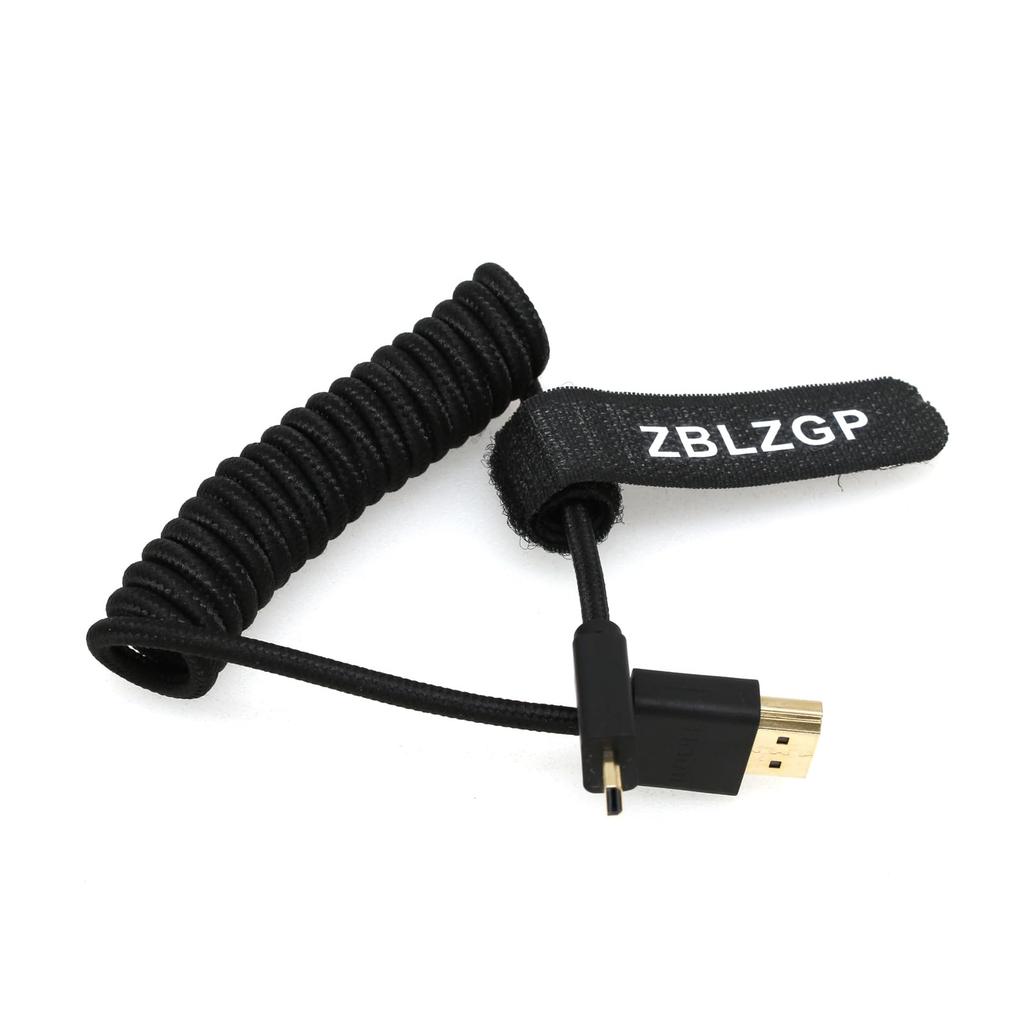 Kabel HDMI ZBLZGP 8K Niski dla Canon EOS M100 Canon XA40 Użytkownik Świadomy Energii 8K Micro HDMI do 48Gbps, Zasilanie, Aparat, Kamera, Monitor, HDMI.