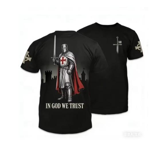 England Knights Templar Warrior United Kingdom UK British Britain MMA Boxing Muay Thai T-shirt Print 3D Unisex Training Gym Fitness Workout Sport