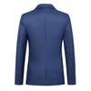 Men Casual Suit Jacket Lapel Long Sleeve One Button Pockets Slim Fit Blazer Solid Color Business Suit Coat Workwear