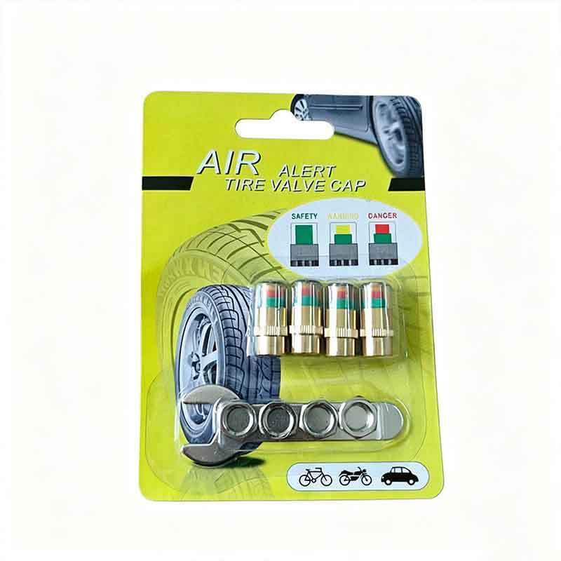 4Pcs/set Cars Tire Air Pressure Monitor Alert Indicator Tire Valve Cap Gauge Car Tyre Pressure Gauge Caps Useful Car Accessories