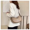 Soft Faux Leather Crescent Moon Bag for Women, Trendy 2026 Minimalist Shoulder Crossbody Purse, Korean Style Fashion Handbag