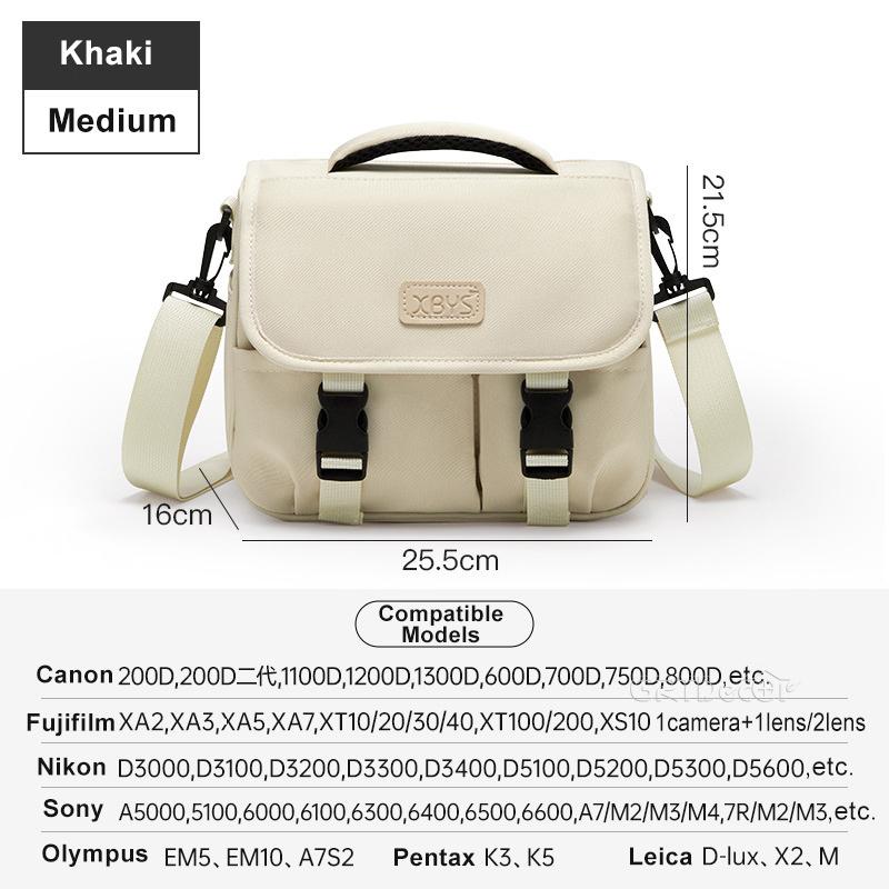 Shoulder Camera Storage Bag Digital Camera Organizer Bag Mirrorless Cameras DSLR Lenses Handbag Large Travel Organizers Pouch
