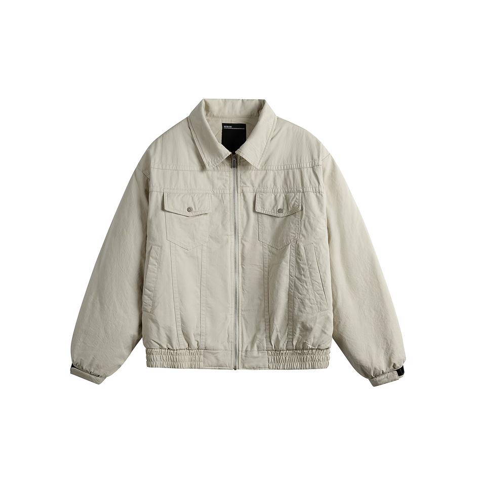Japanese Retro Men's Cotton Workwear Jacket - Loose Fit, Winter Lapel Style (Model MY95412)