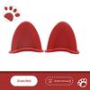 Soft ABS Bear Ear Helmet Decorations 1 Pair Adorable Appearance Easy to Install for Outdoor Riding Sports Helmets