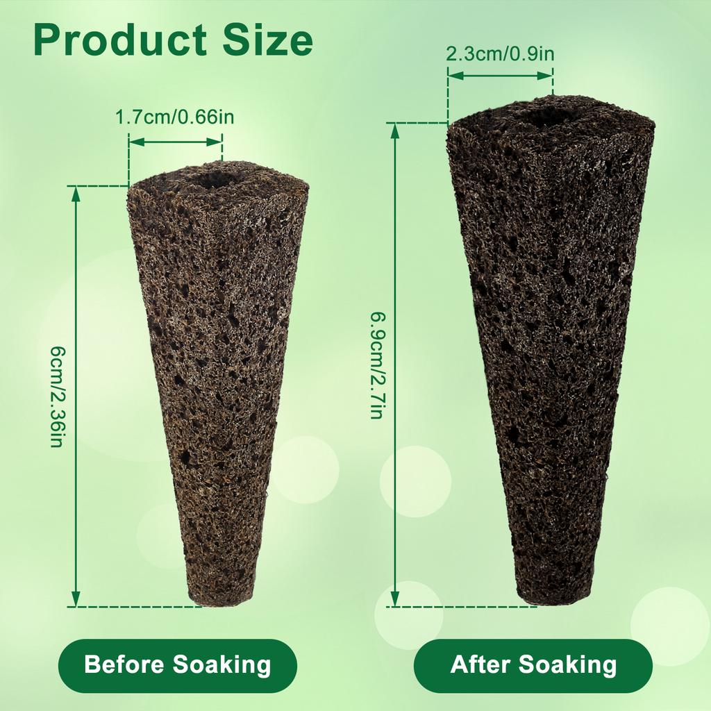 10/50/100 ks houbiček na pěstování semen, náhradní houbičky na kořenovou hydroponickou instalaci, houbičky na vnitřní zahradu, savé grow pody, sada