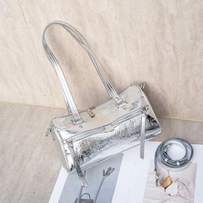 Cowhide Shoulder Bag, Fashionable and Practical Shell Bag, Moon Bag, Cowhide Messenger Bag.