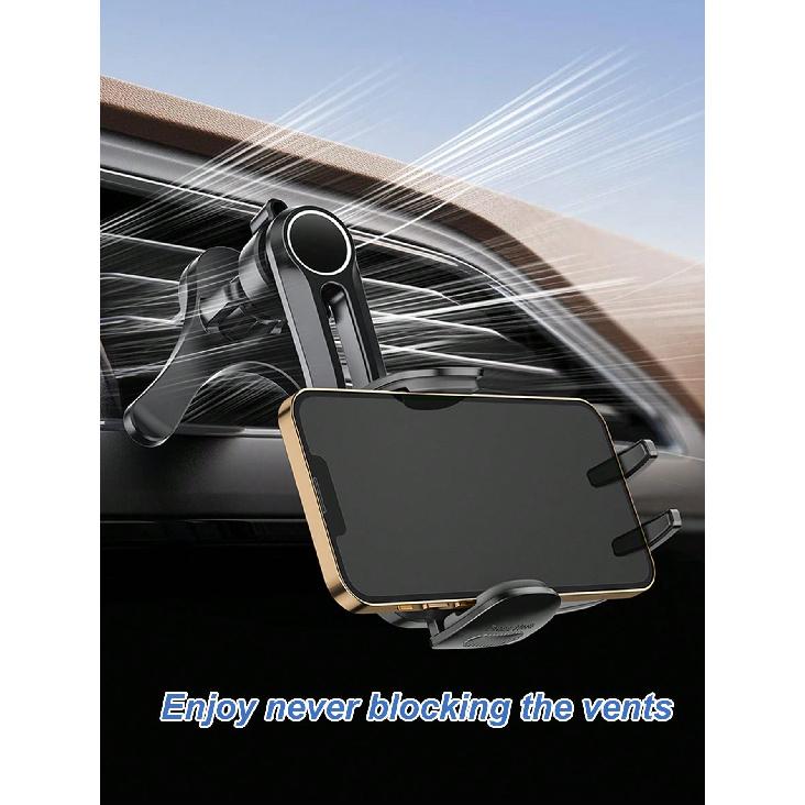 Universal Car Air Vent Phone Holder – Y-Shape Unobstructed Design with Adjustable Clamp Compatible with All Smartphones