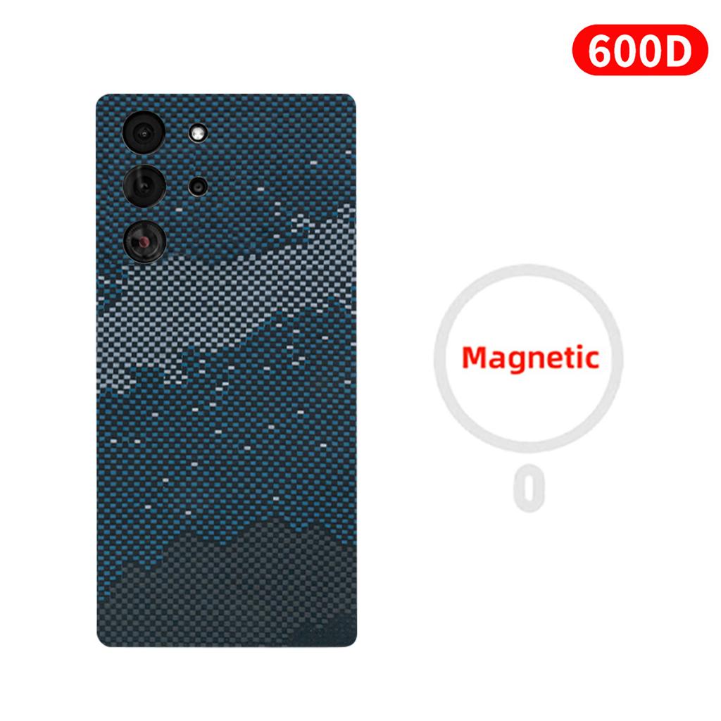 For Redmagic 10 Pro/10 Pro+/10 Air/10SPro/10SPro+ Carbon Case Aramid Fiber Kevlar Fabric Thin Hard Cover Magnetic Black Slim