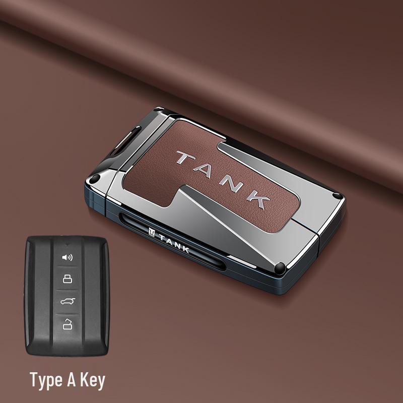 Tank 300/Wey Cyber 500 Key Case: Modified Shell Cover with Buckle - Full Car Key Protection