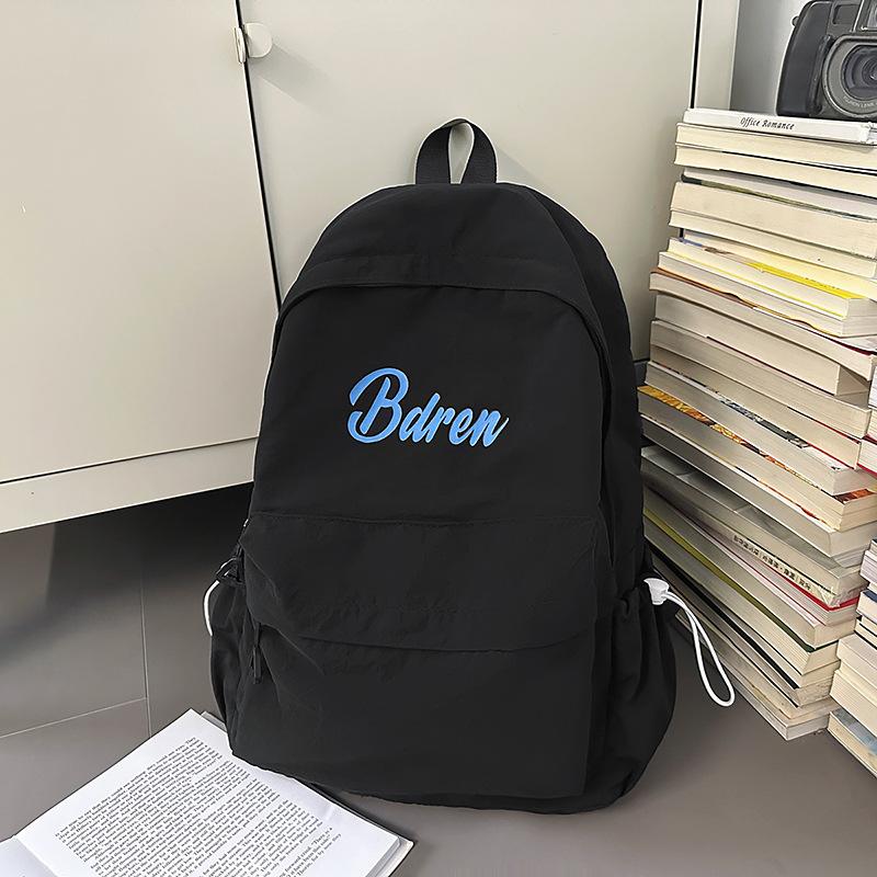 New Fashion School Bag Women's Large Capacity Backpack Lightweight Versatile High School Student Junior High School Student Backpack Tide