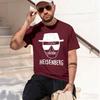 2026 New Model Unisex Fashion Casual Top Quality Short Sleeve 100 Cotton Loose Heisenberg Printedtshirt Casual Unisexs Tshirt Cool S