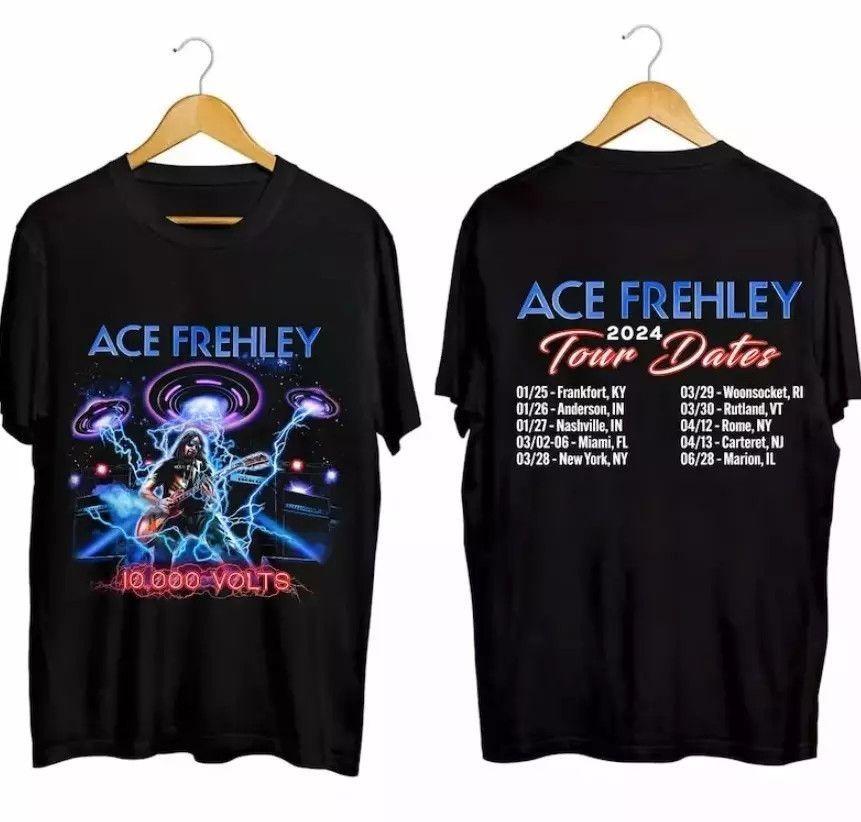 

Ace Frehley Concert Tour Date 2sides All Size S to 5XL SE368 Unisex T-Shirt XXL