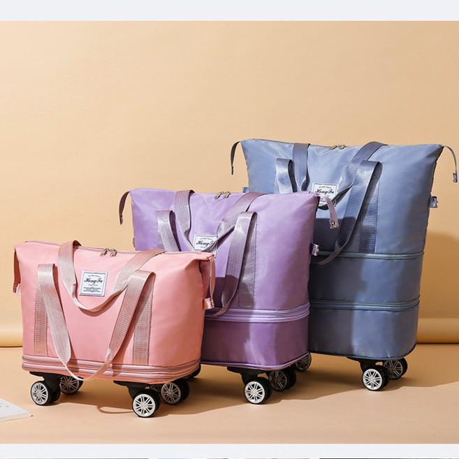 Universal Wheeled Folding Travel Storage Bag: Perfect for Packing Clothes On Short Trips