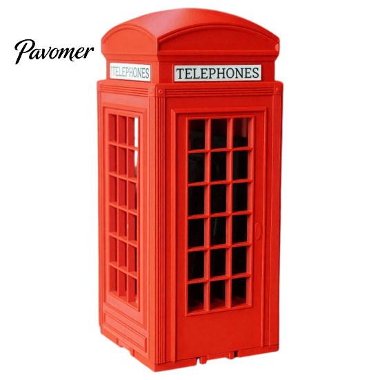 Office Meeting Phone Storage British Booth Stand, 3D Printed Holder, Novelty Creative Jail for Focus Smartphone Lock‑Up Box Family Gatherings Party