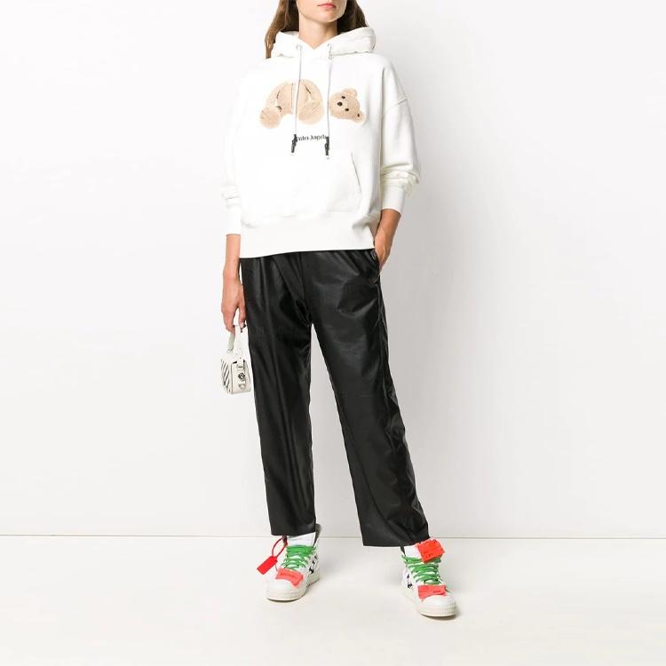 (WMNS) Palm Angels Broken Bear Cotton Hoodie 'White' Women's PWBB023F20FLE0030360